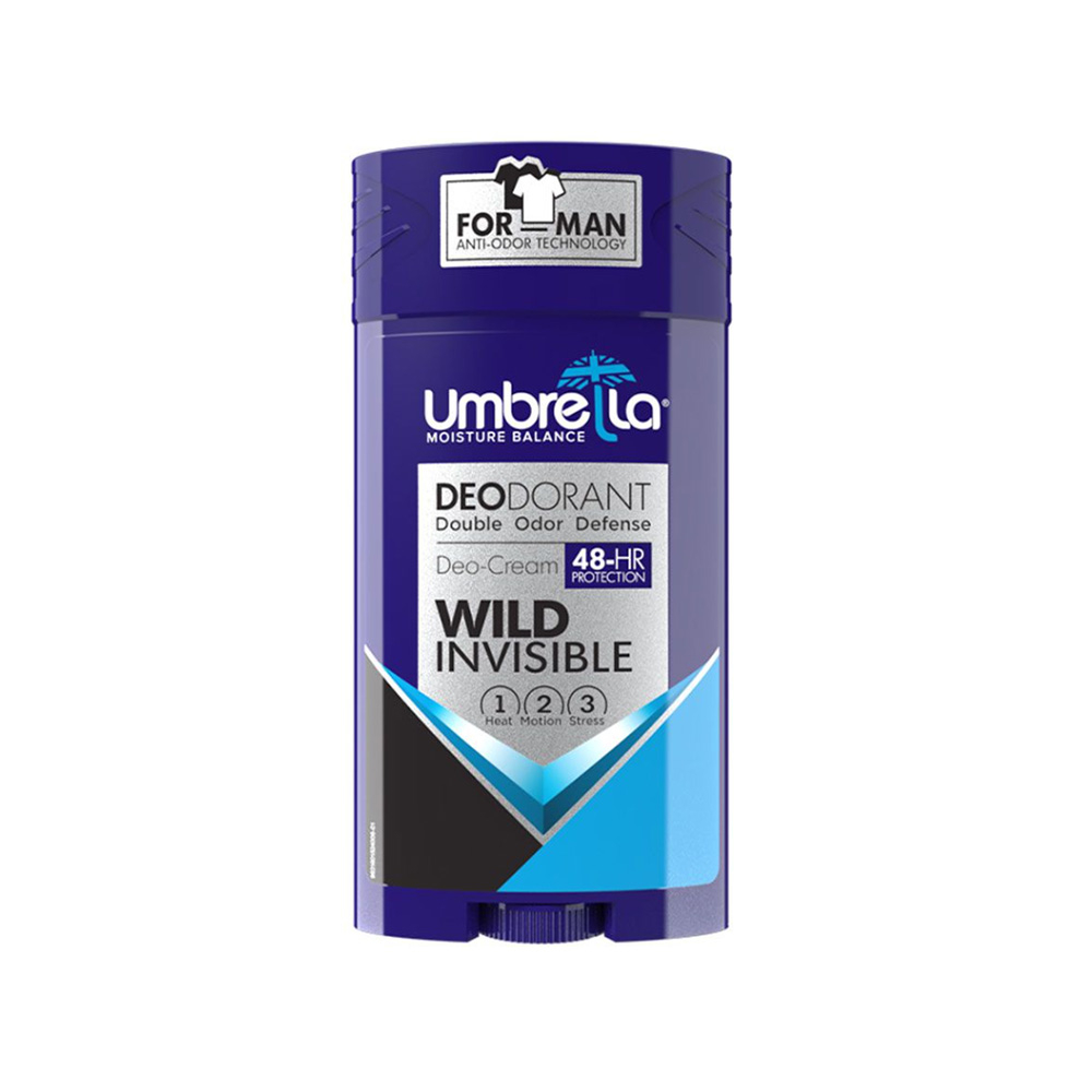 Umbrella Stick Deodorant Wild Invisible for men تصویر دئودورانت مردانه آمبرلا مدل Wild حجم 90 میل