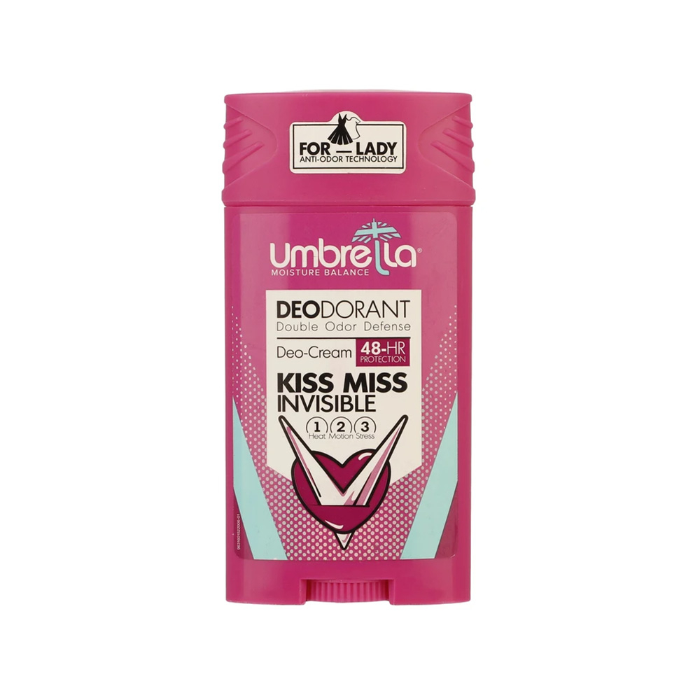 Umbrella Kiss Miss Invisible Deodorant For Women تصویر دئودورانت زنانه آمبرلا مدل Kiss Miss