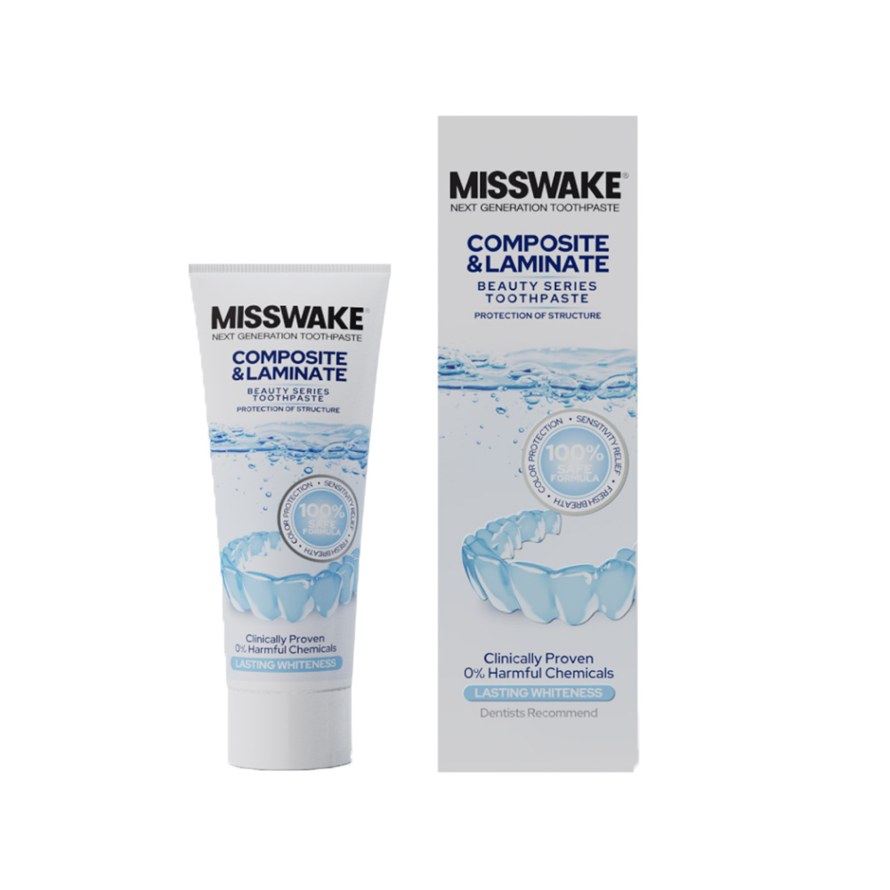 Composite And Laminate Toothpaste تصویر خمیردندان میسویک  مناسب دندان لمینیت و کامپوزیت
