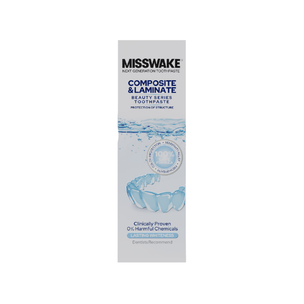 Composite And Laminate Toothpaste تصویر خمیردندان میسویک مناسب دندان لمینیت و کامپوزیت