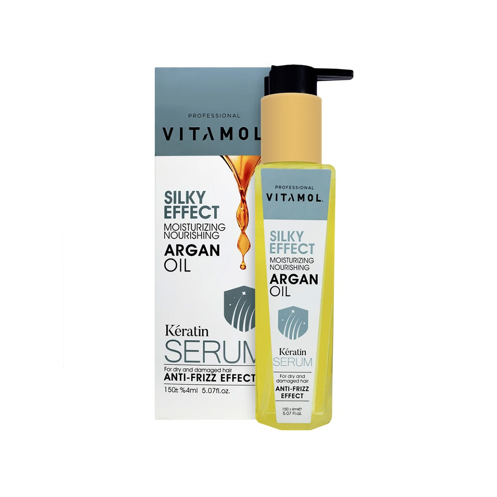 تصویر سرم مو آرگان ویتامول حاوی کراتین مناسب مو خشک و آسیب دیده