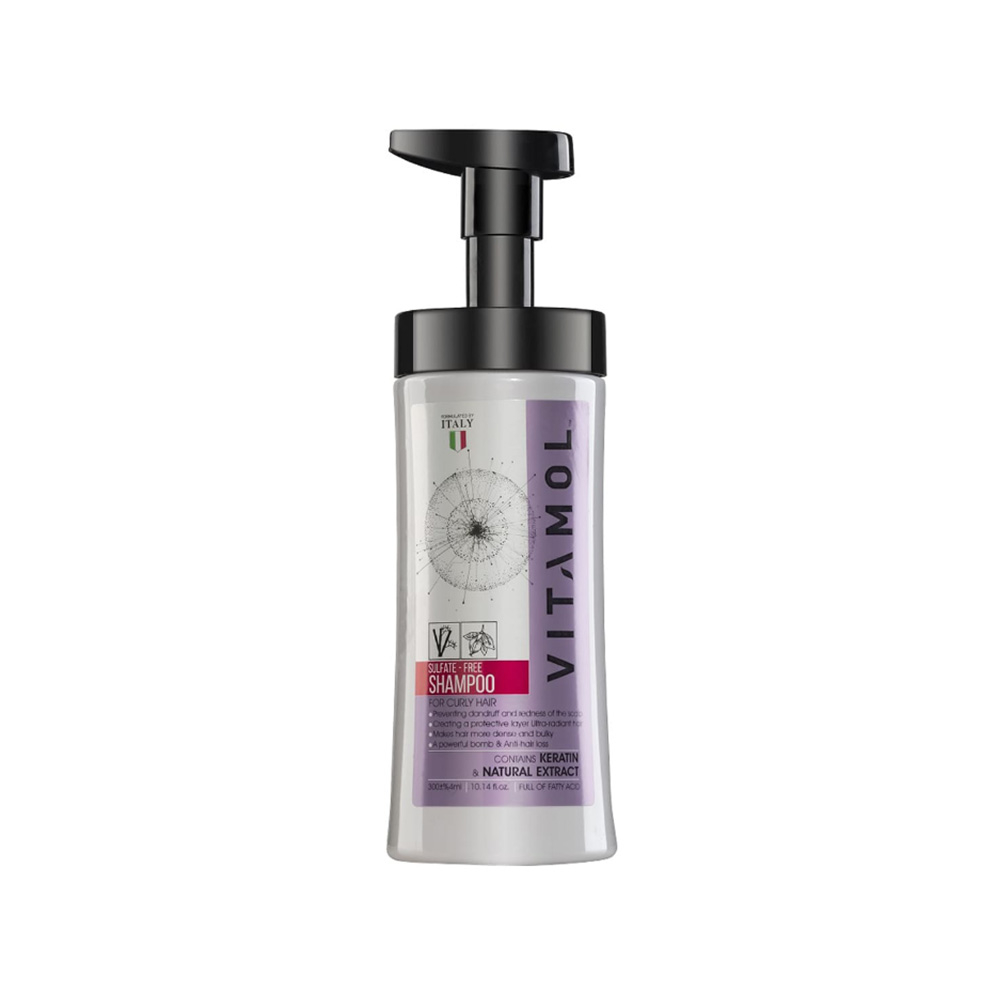 تصویر شامپو فاقد سولفات ویتامول مخصوص موهای فر و مجعد