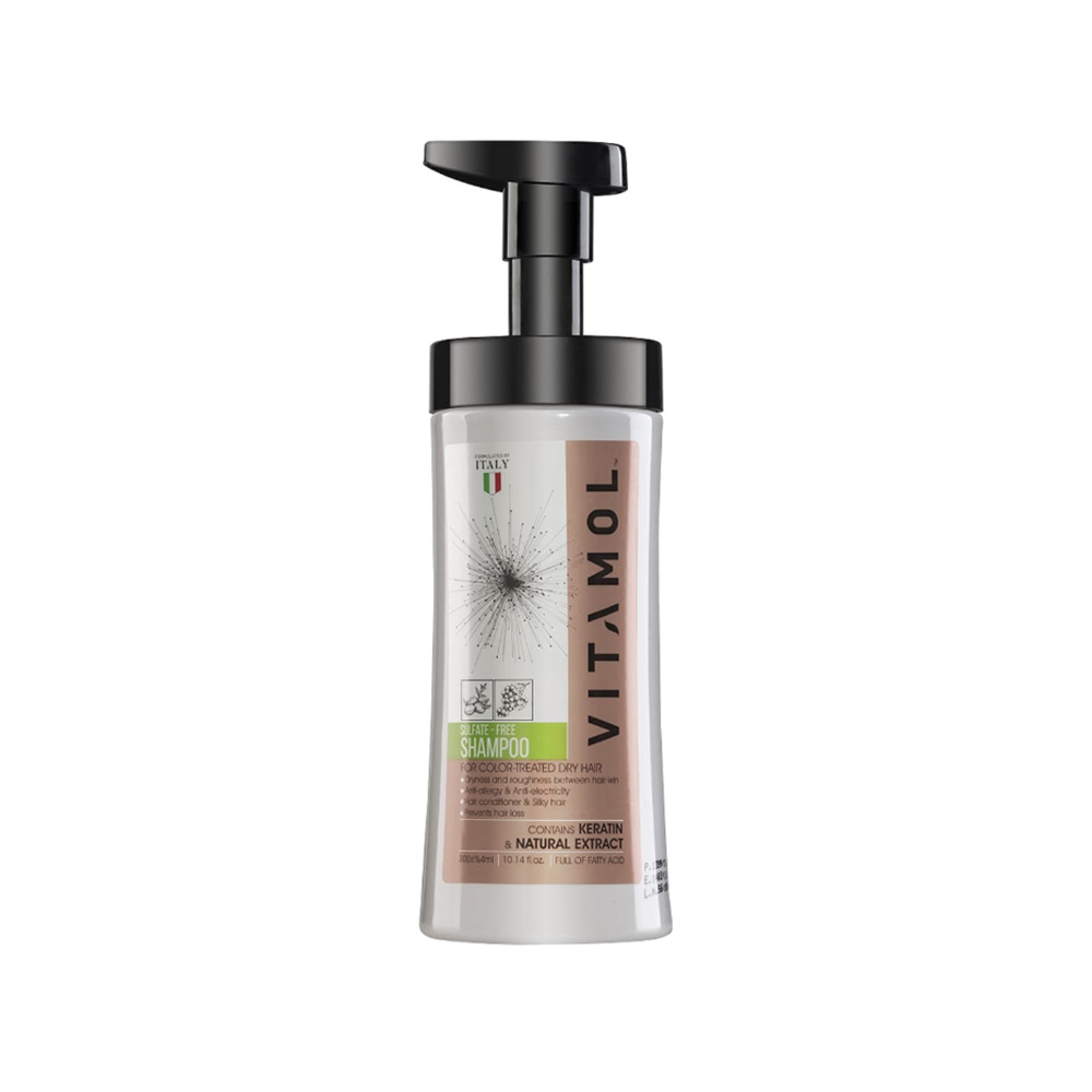 تصویر شامپو فاقد سولفات ویتامول مخصوص موهای رنگ شده و کراتینه