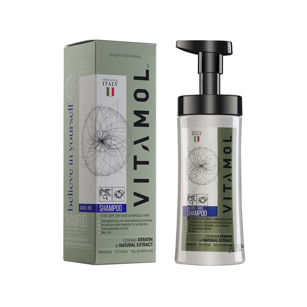 تصویر شامپو فاقد سولفات ویتامول مخصوص موهای خشک و آسیب دیده