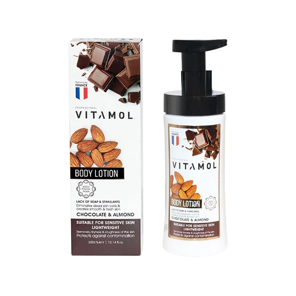 تصویر لوسیون بدن کاکائو و بادام ویتامول