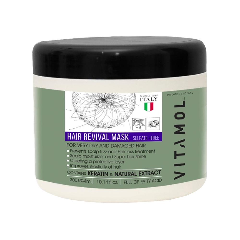 تصویر ماسک مو فاقد سولفات ویتامول مناسب موی خشک و آسیب دیده