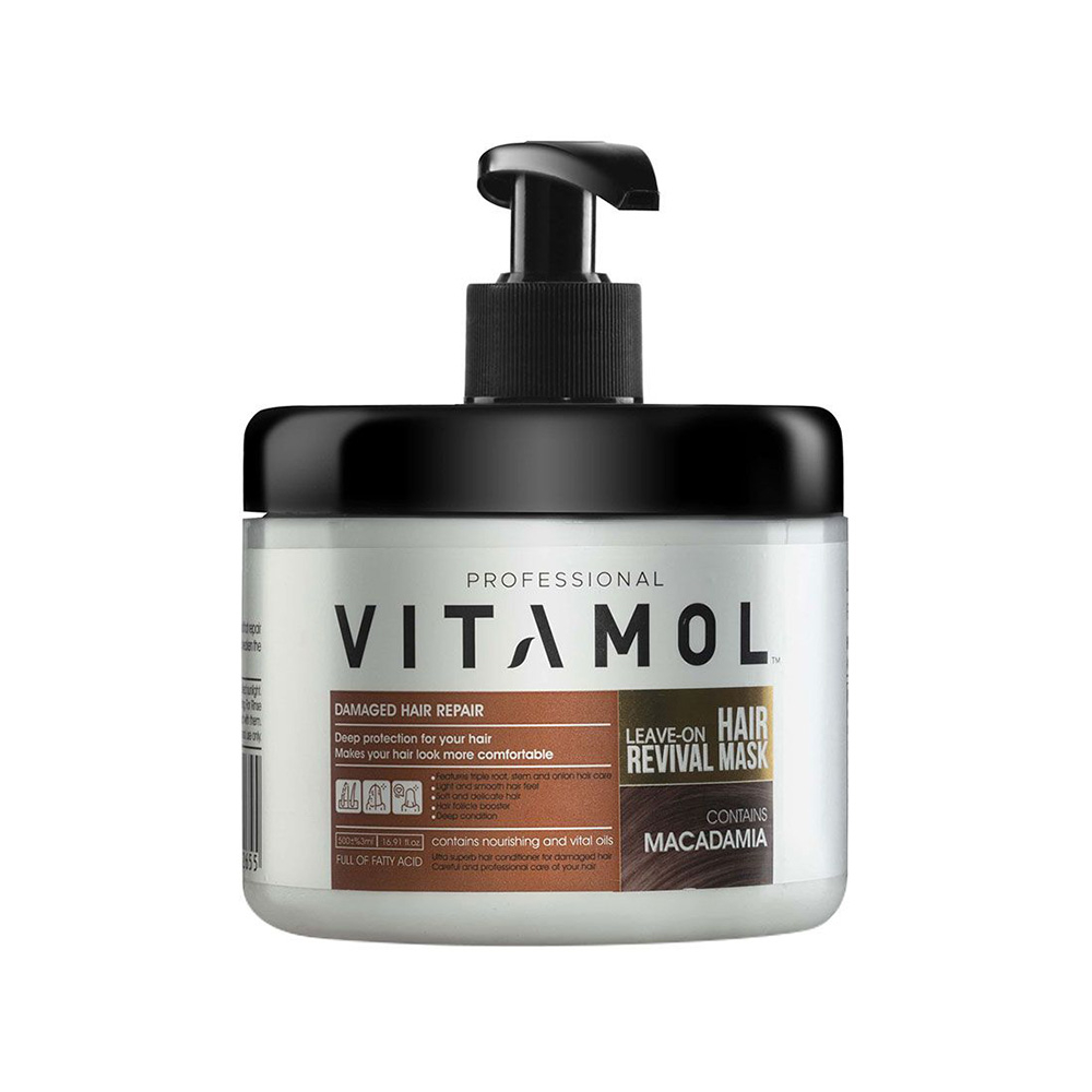 تصویر ماسک مو خارج از حمام ماکادمیا ویتامول