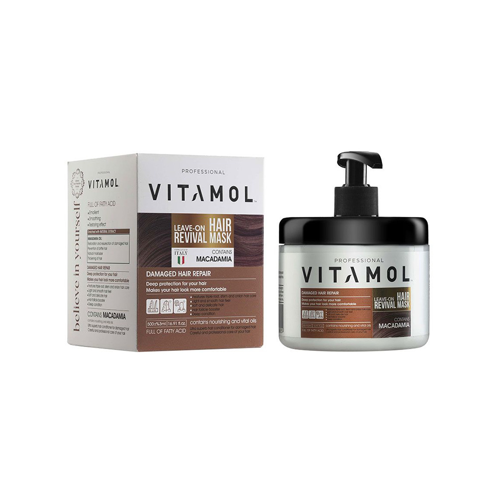 تصویر ماسک مو خارج از حمام ماکادمیا ویتامول