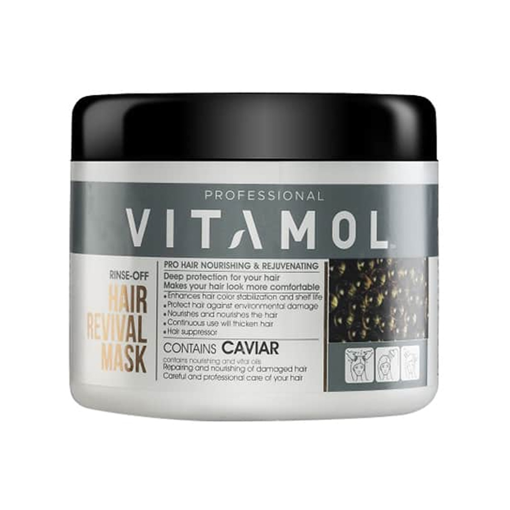 تصویر ماسک مو داخل حمام خاویار ویتامول