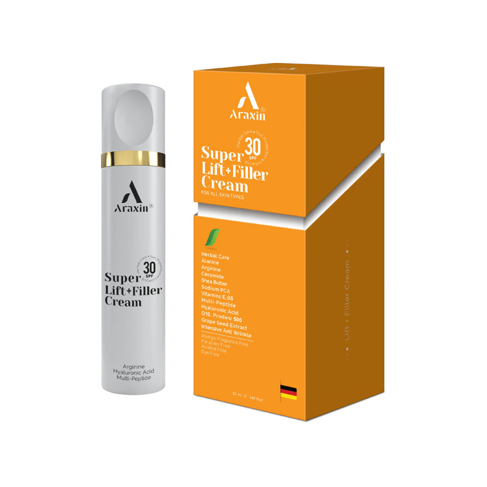 تصویر کرم سوپر لیفت آراکسین حاوی فیلر گیاهی SPF 30