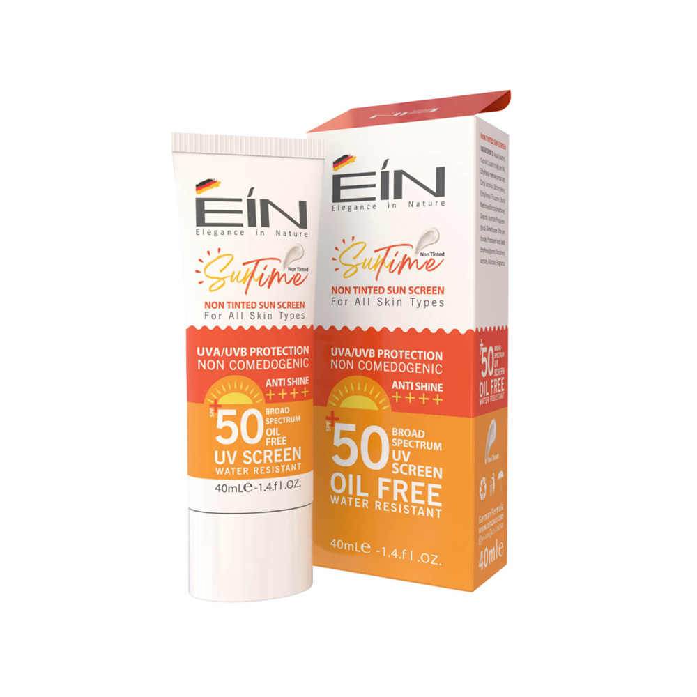 تصویر کرم ضد آفتاب بی رنگ SPF50 ای آی ان مدل Anti Shine