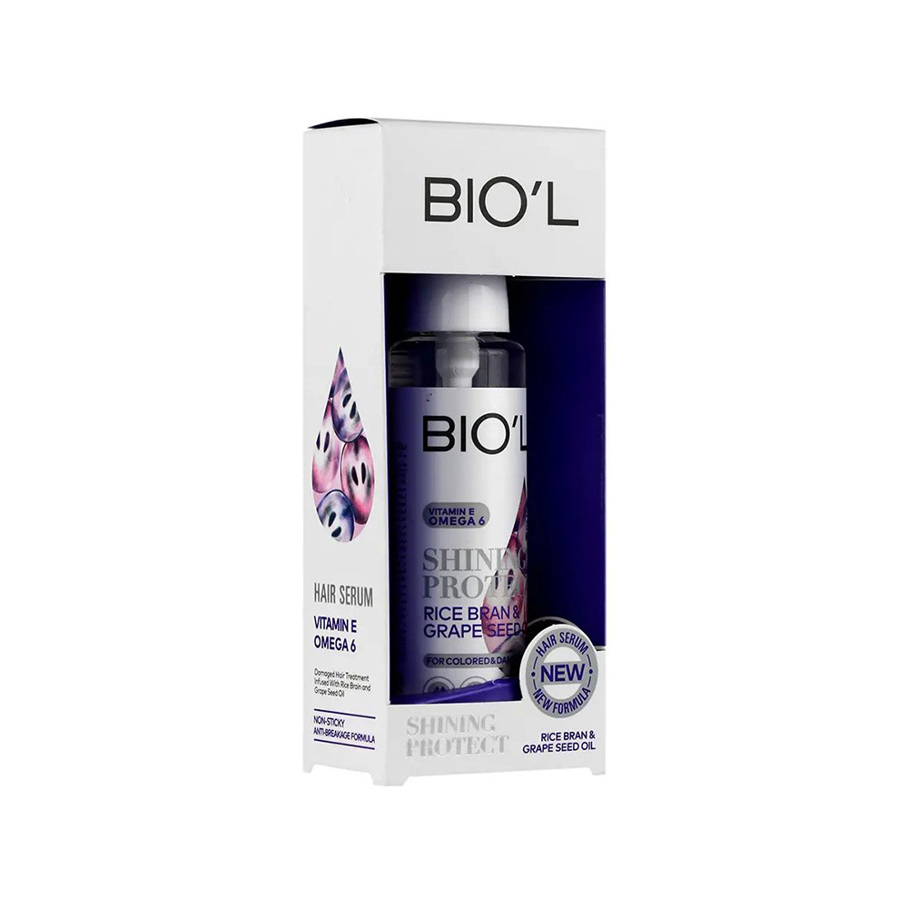 تصویر سرم مو روغن هسته انگور و سبوس برنج بیول مناسب موهای رنگ شده و آسیب‌دیده