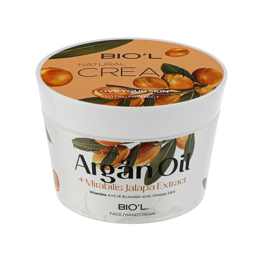 تصویر کرم مرطوب کننده دست و صورت آرگان و عصاره لاله عباسی بیول مناسب پوست خشک