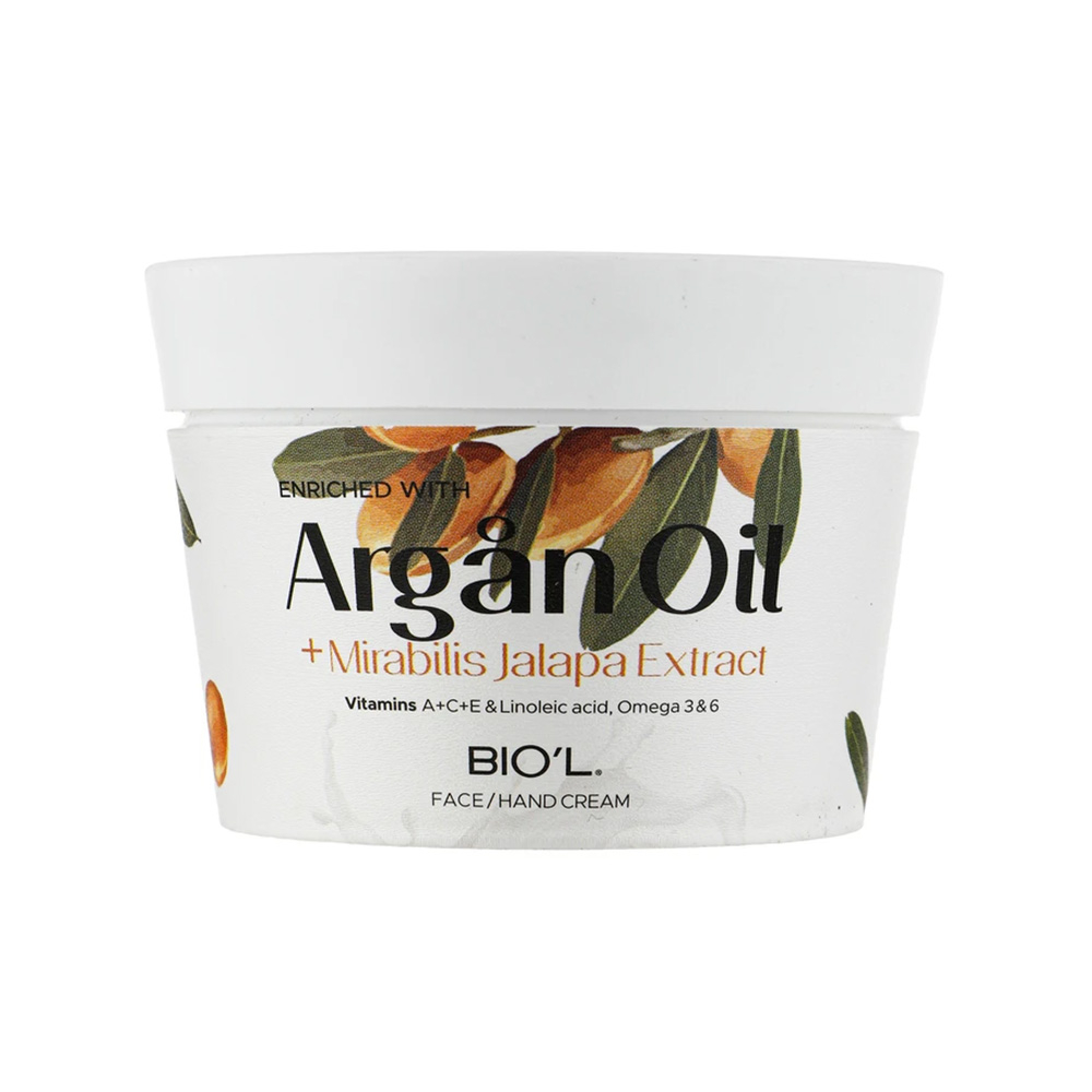 تصویر کرم مرطوب کننده دست و صورت آرگان و عصاره لاله عباسی بیول مناسب پوست خشک