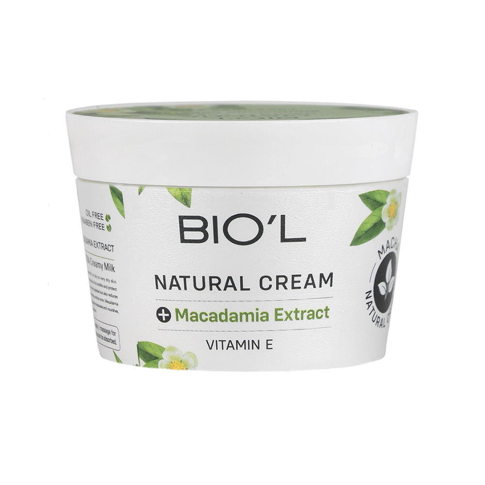 تصویر کرم مرطوب کننده کاسه ای عصاره ماچا و روغن ماکادمیا بیول