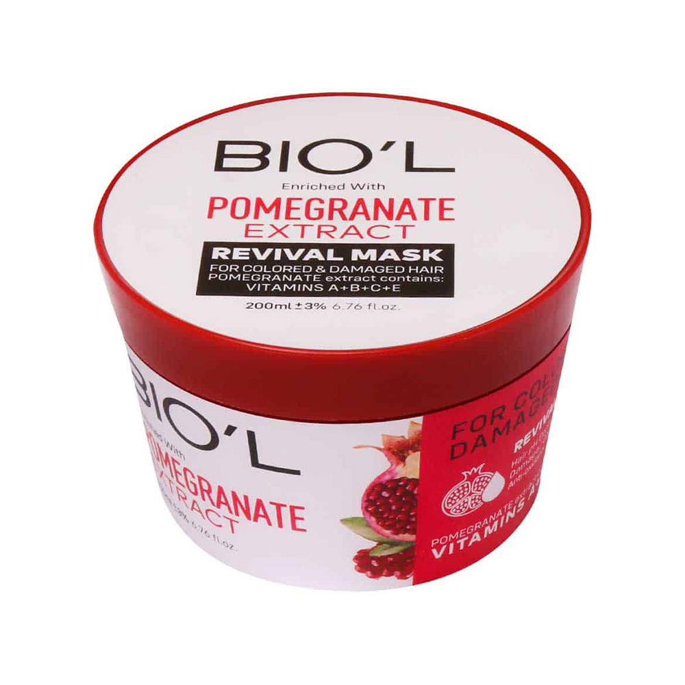 تصویر ماسک مو کاسه ای انار کراتینه بیول مناسب موهای رنگ شده