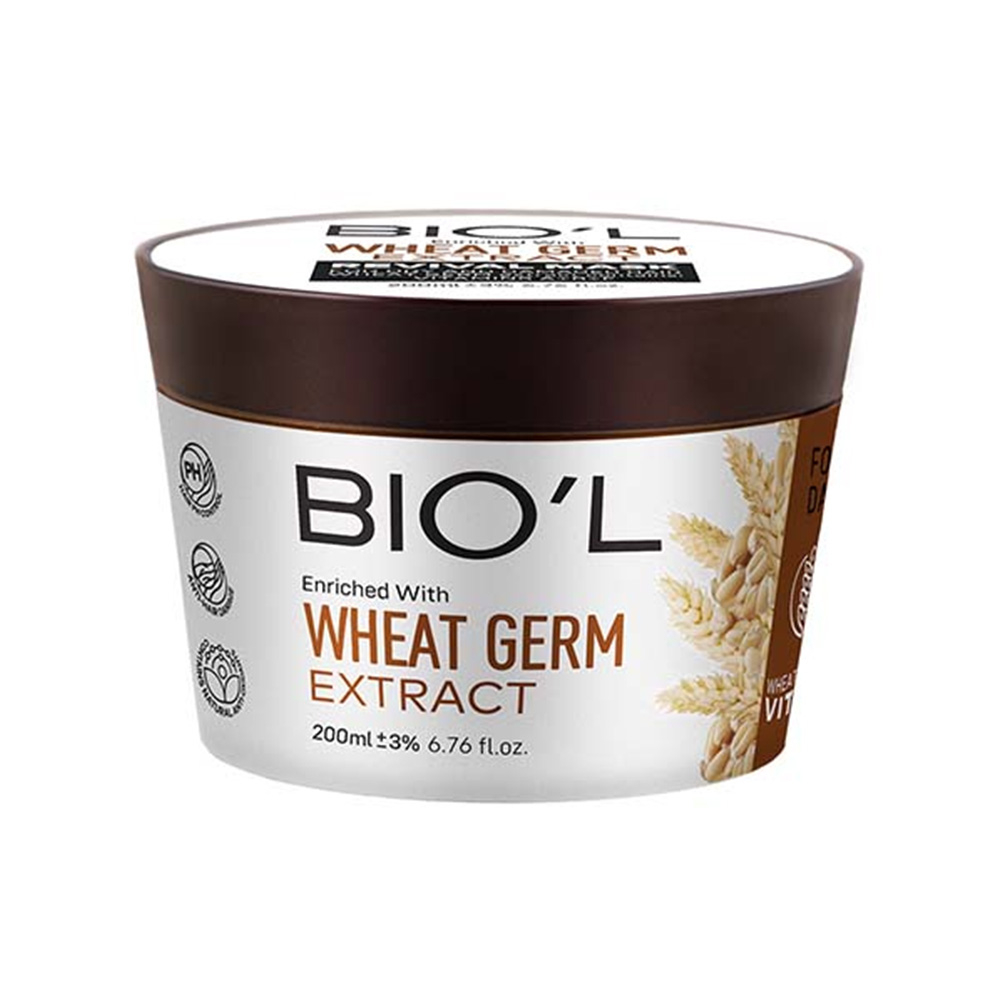 تصویر ماسک مو کاسه ای جوانه گندم کراتینه بیول مناسب موهای خشک و آسیب دیده