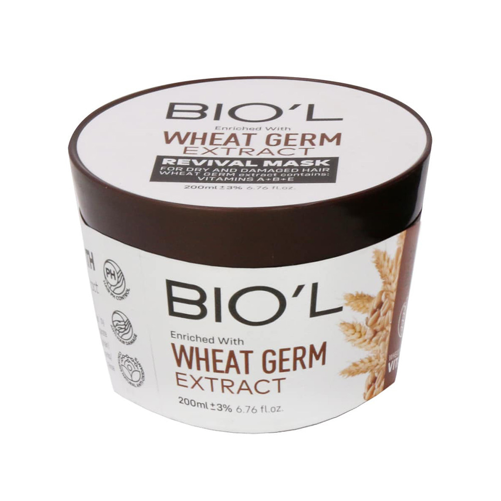 تصویر ماسک مو کاسه ای جوانه گندم کراتینه بیول مناسب موهای خشک و آسیب دیده