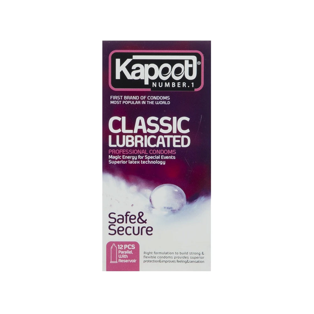 کاندوم کاپوت مدل Classic Lubricated بسته 12 عددی