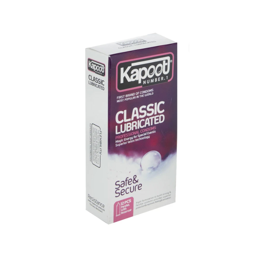 کاندوم کاپوت مدل Classic Lubricated بسته 12 عددی