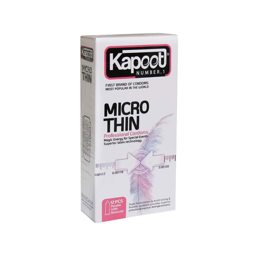 کاندوم کاپوت مدل Micro Thin بسته 12 عددی