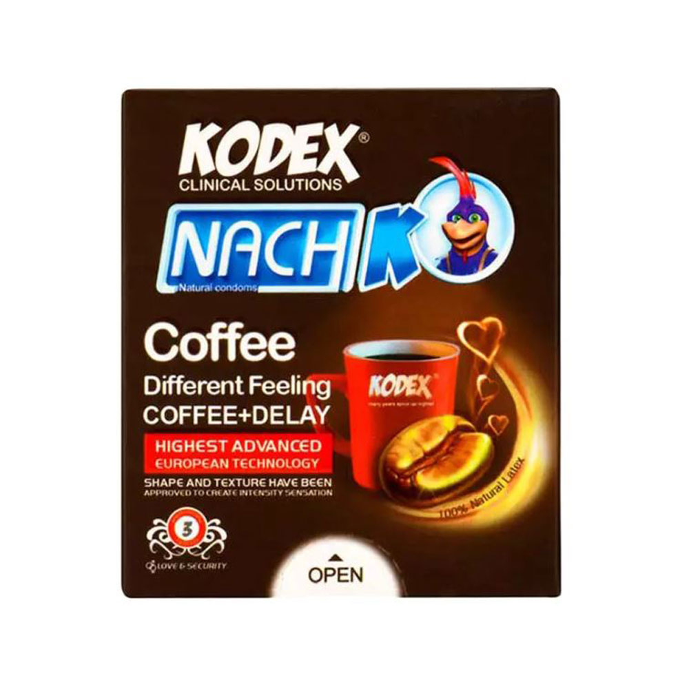 کاندوم تاخیری کدکس مدل Coffee Delay بسته 3عددی