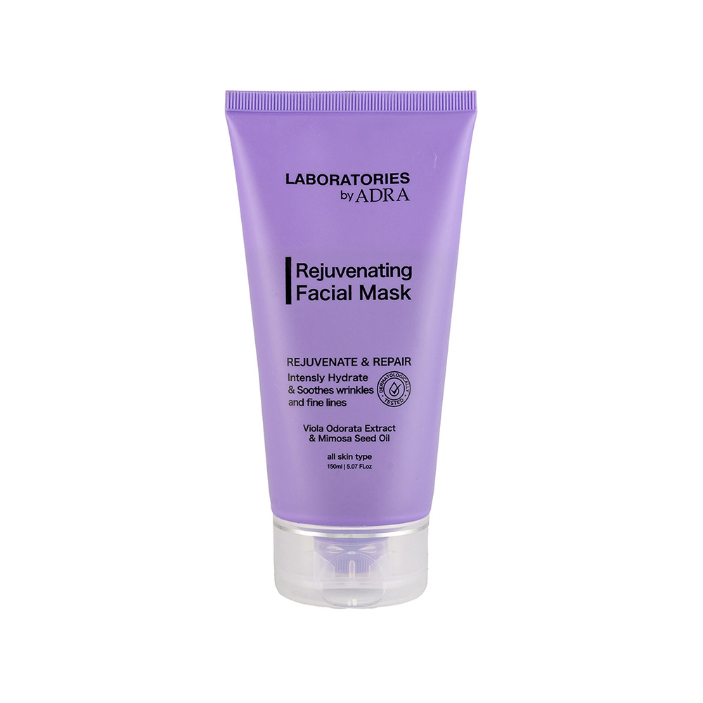 تصویر ماسک صورت جوان کننده و ترمیم کننده لابراتوریز آدرا