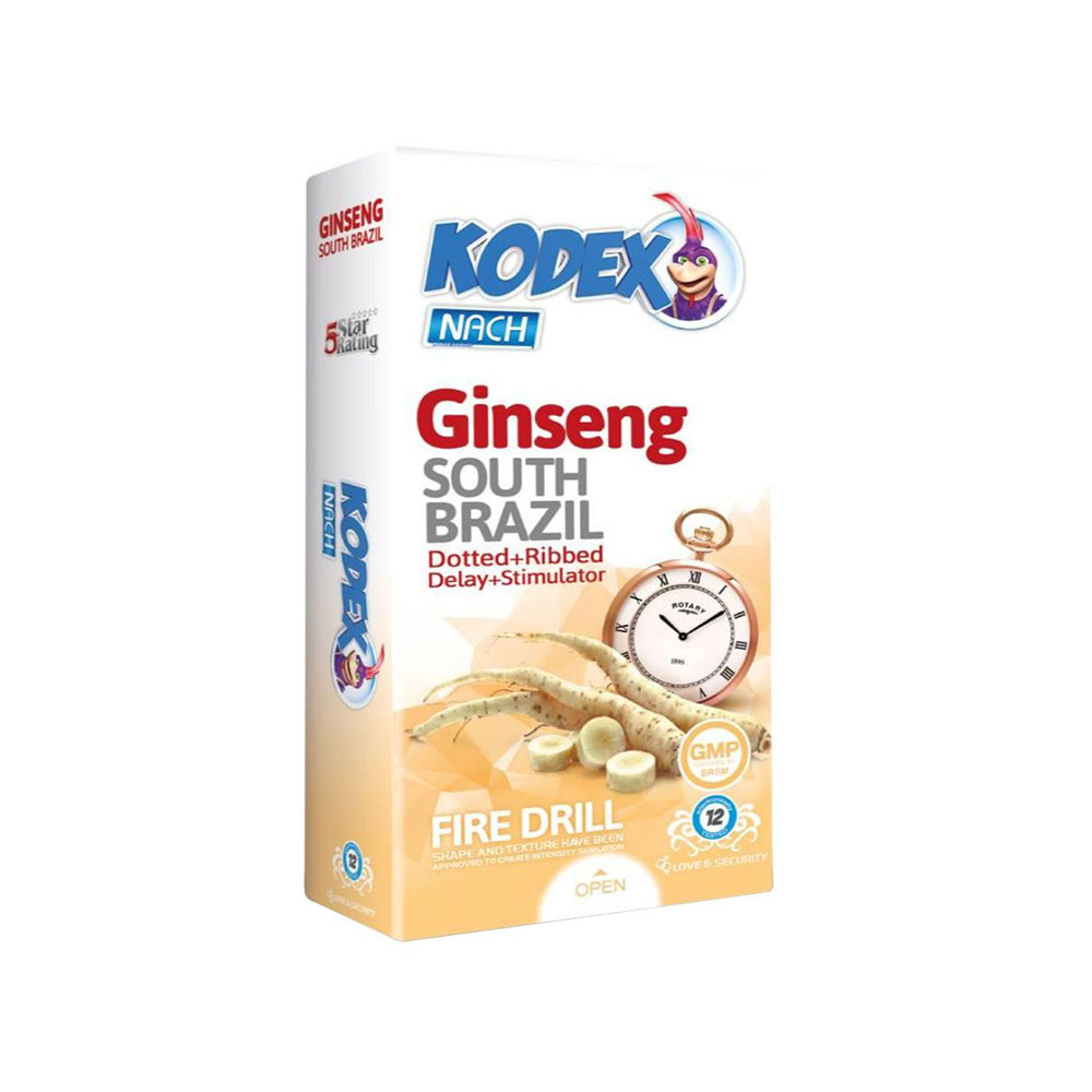 کاندوم کدکس مدل Ginseng بسته 12عددی