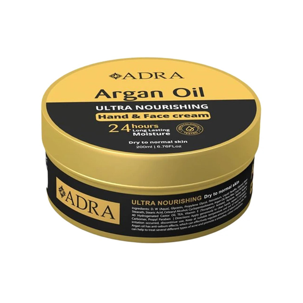 تصویر کرم مغذی و مرطوب کننده روغن آرگان آدرا