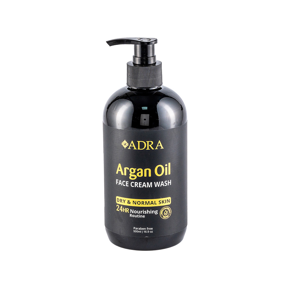 تصویر ژل شستشوی صورت کرمی روغن آرگان آدرا