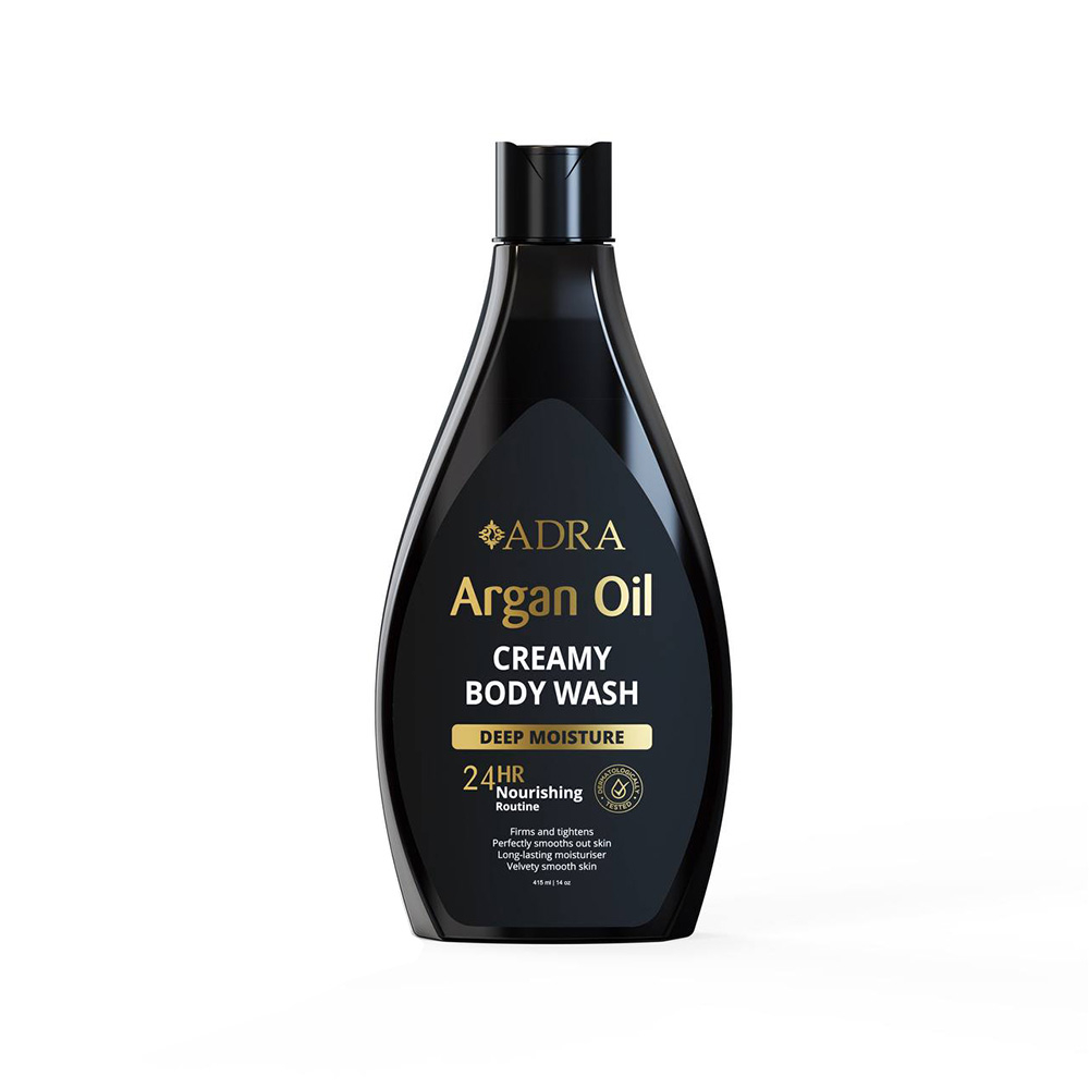 Adra Creamy BodyWash With Argan Oil تصویر شامپو بدن کرمی آدرا حاوی روغن آرگان