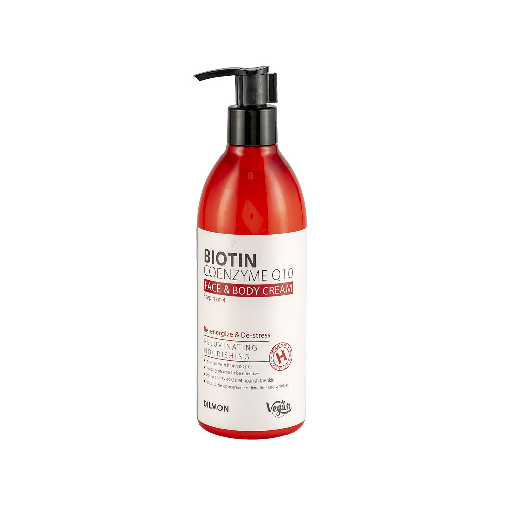 کرم مرطوب کننده دست و صورت دیلمون حاوی بیوتین و کیوتن حجم 350 میل