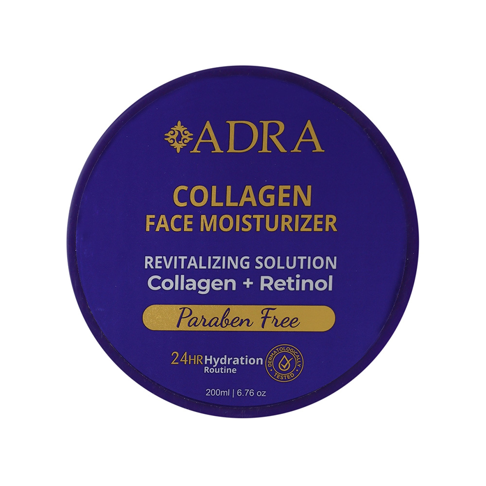 تصویر کرم مرطوب کننده و احیا کننده کلاژن و رتینول آدرا