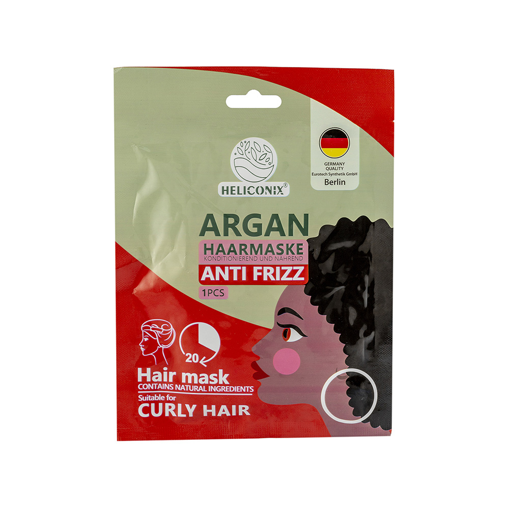 تصویر ماسک مو کلاهی هلیکونیکس حاوی روغن آرگان