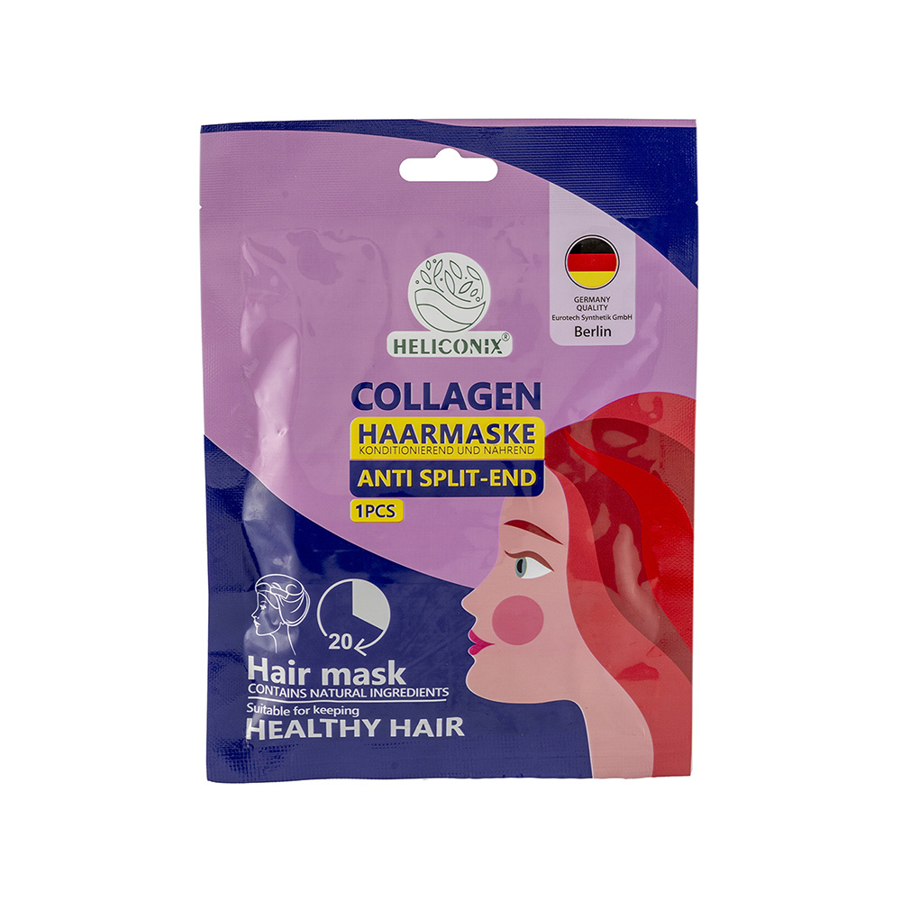 تصویر ماسک مو کلاهی هلیکونیکس حاوی کلاژن