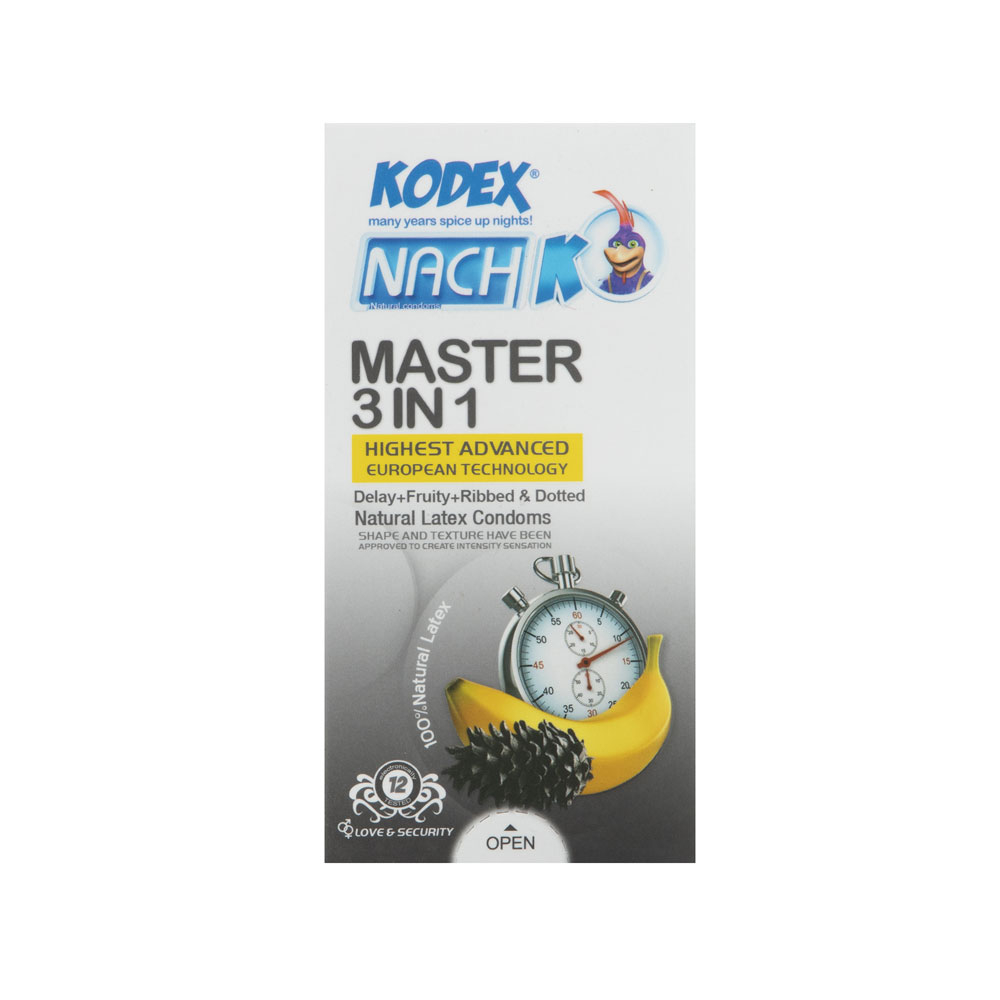 کاندوم کدکس مدل 1 Master 3 in بسته 12عددی