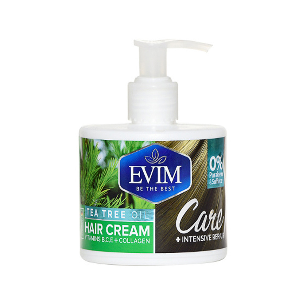 تصویر کرم مو چای سبز ایویم مناسب موهای آسیب دیده