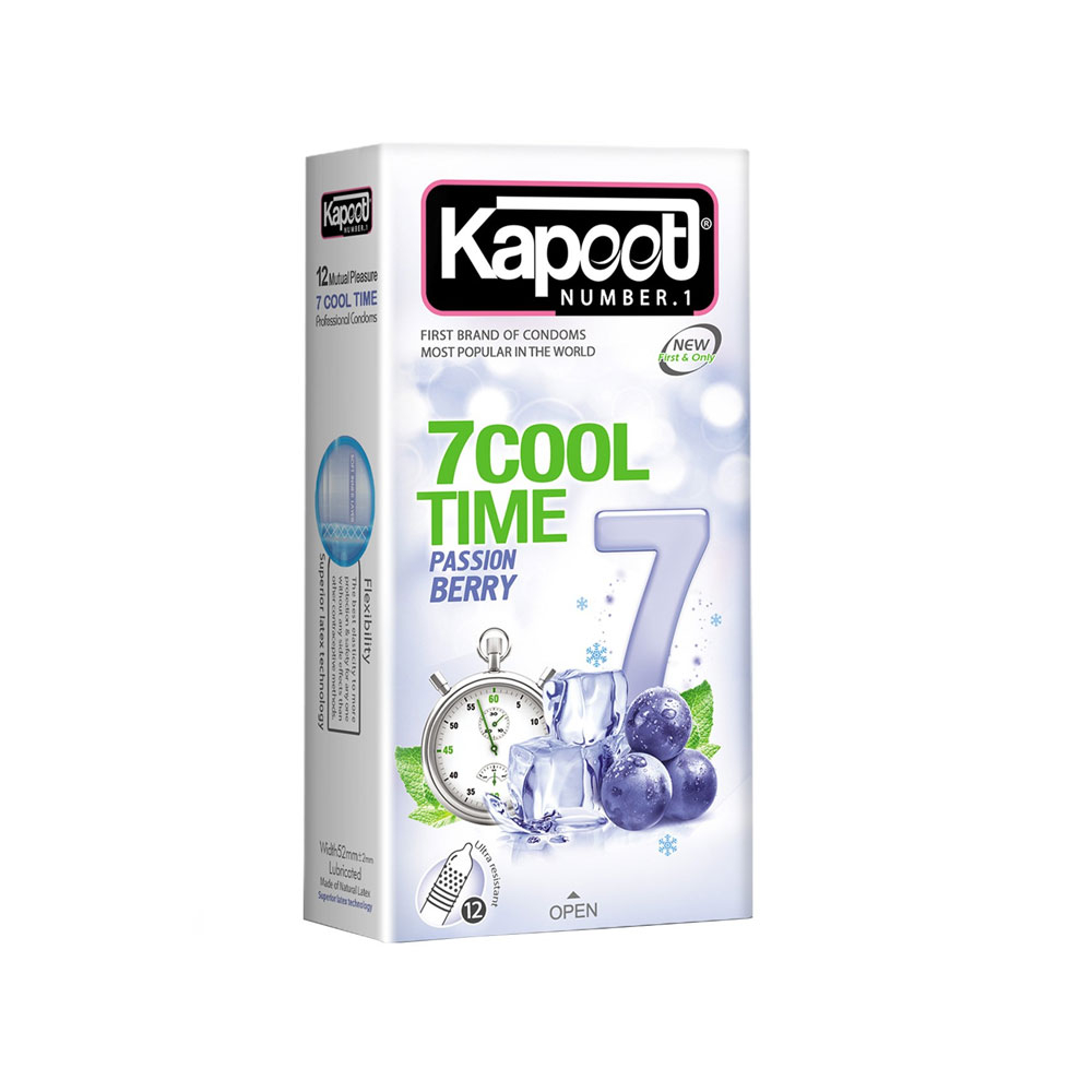کاندوم کاپوت مدل 7Cool Time بسته 12 عددی