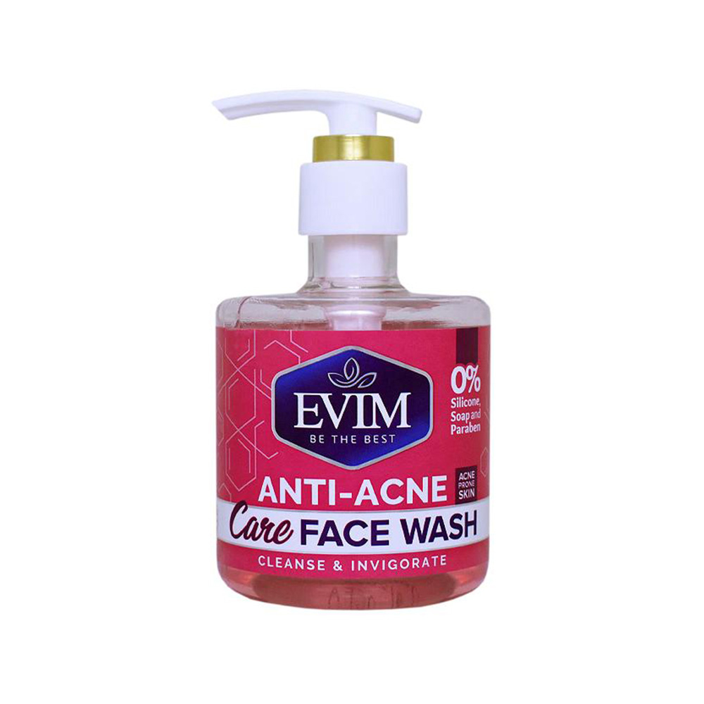 تصویر ژل شستشوی صورت آنتی آکنه ایویم مناسب پوست چرب و مختلط