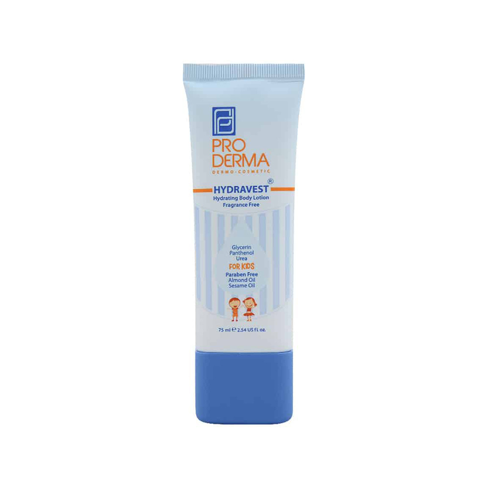 Pro Derma Hydravest Hydrating Body Lotion for Kid تصویر لوسیون مرطوب کننده صورت و بدن کودک پرودرما