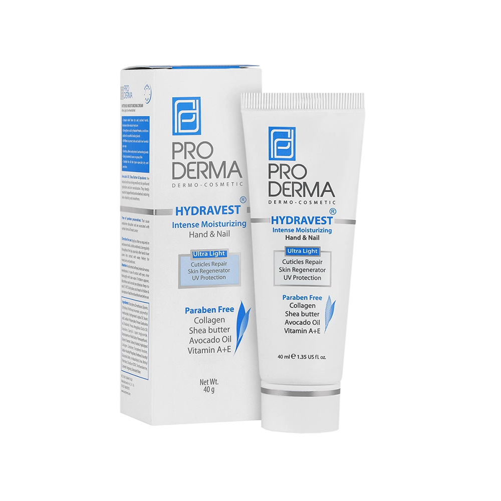Pro Derma Hydravest Intense Moisturizing Cream For Nail And Hand تصویر کرم مرطوب کننده قوی دست و ناخن پرودرما
