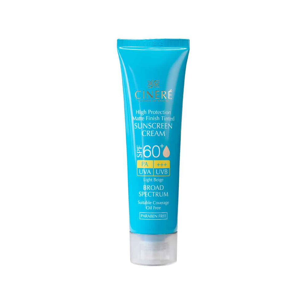 کرم ضد آفتاب رنگی SPF60 سینره مناسب پوست چرب 50میل