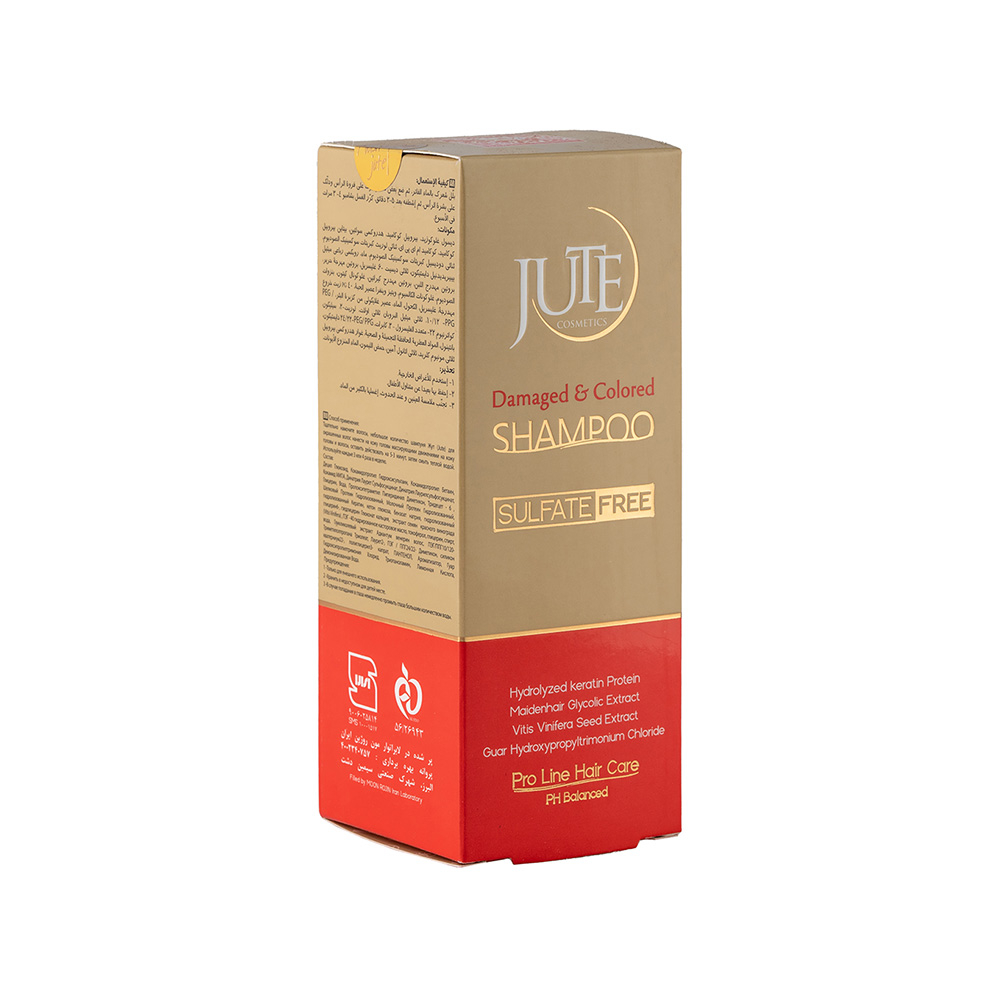 شامپو بدون سولفات ژوت مناسب مو آسیب دیده و رنگ شده