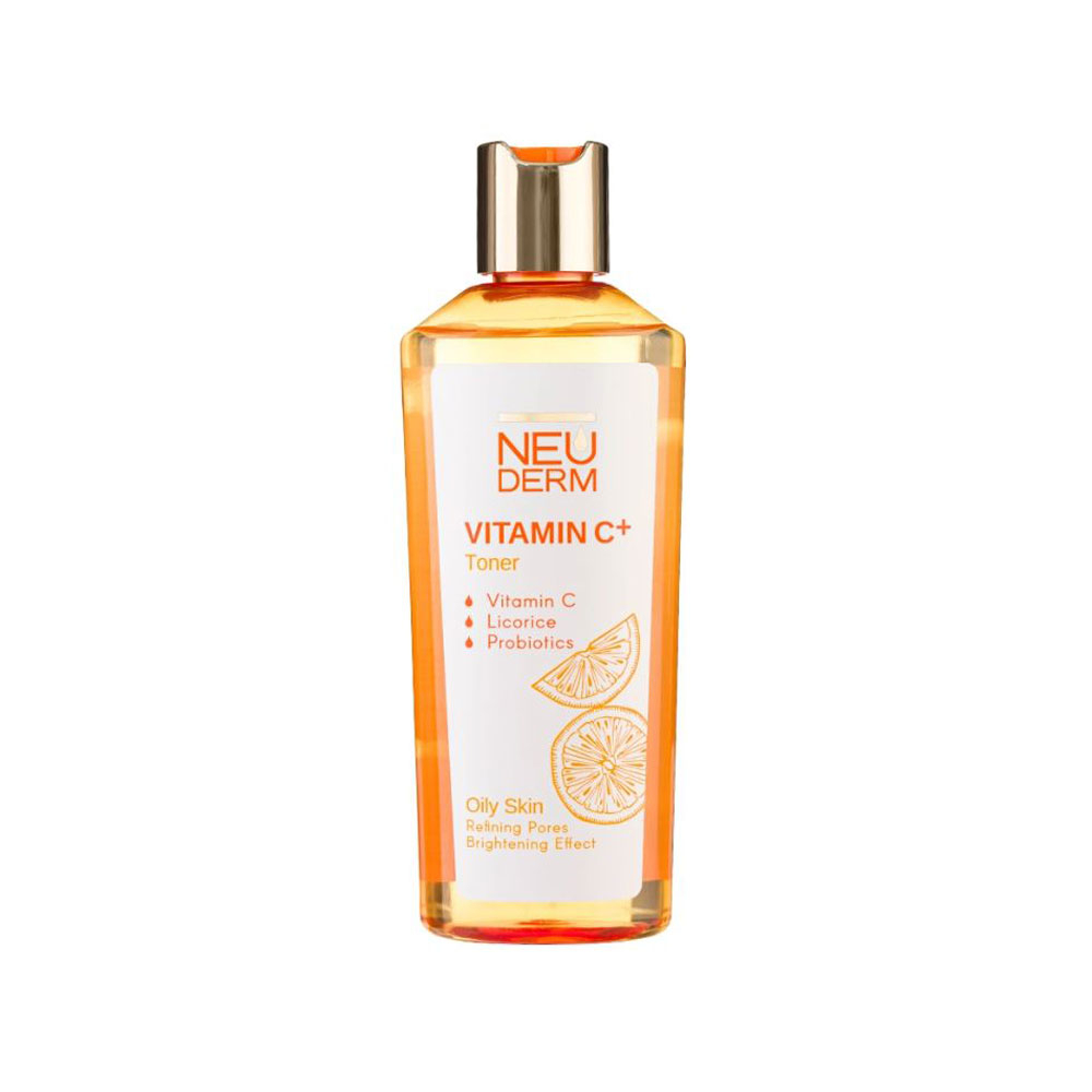 تونر صورت نئودرم حاوی ویتامین C مناسب پوست چرب 200میل