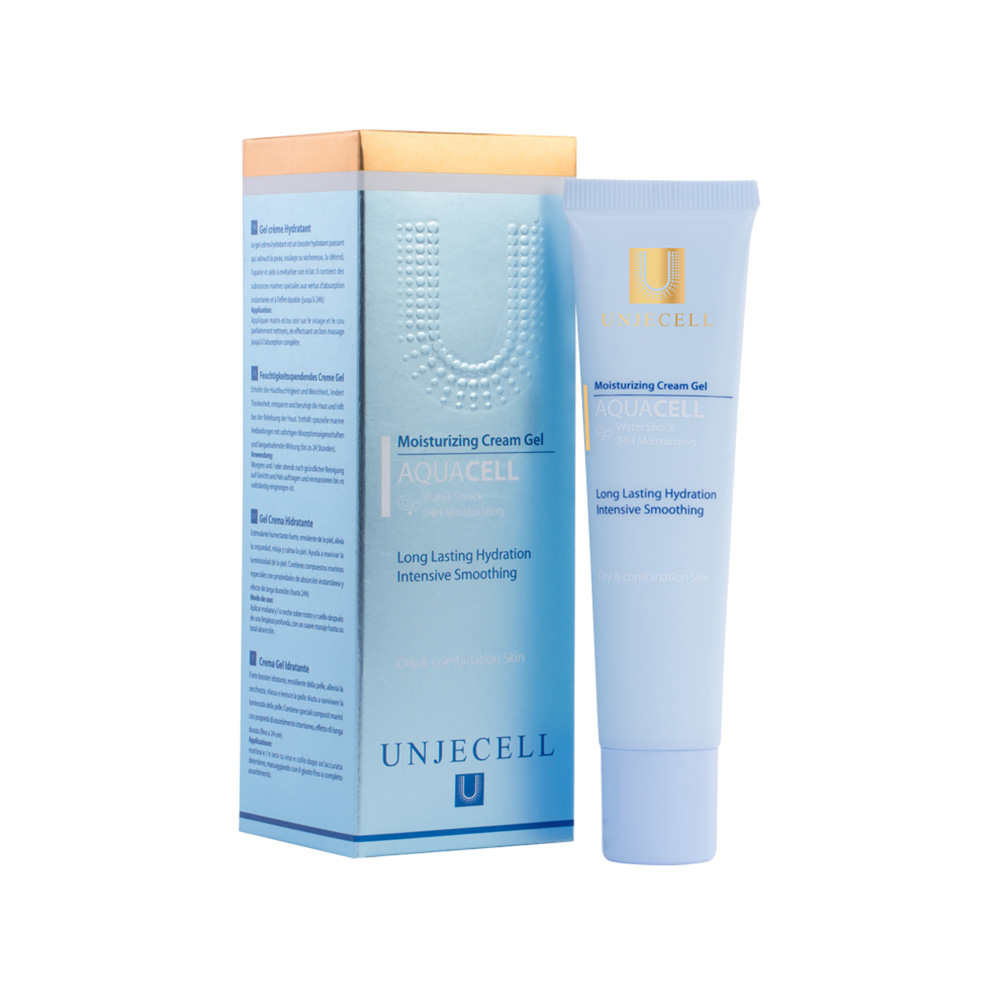 ژل کرم آبرسان آنژسل مدل Aquacell مناسب برای پوست چرب و مختلط