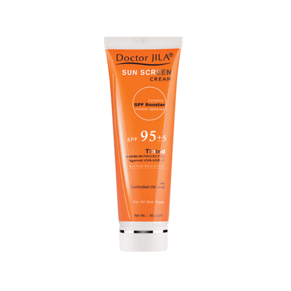 کرم ضدآفتاب رنگی SPF95 دکتر ژیلا مناسب انواع پوست 50میل