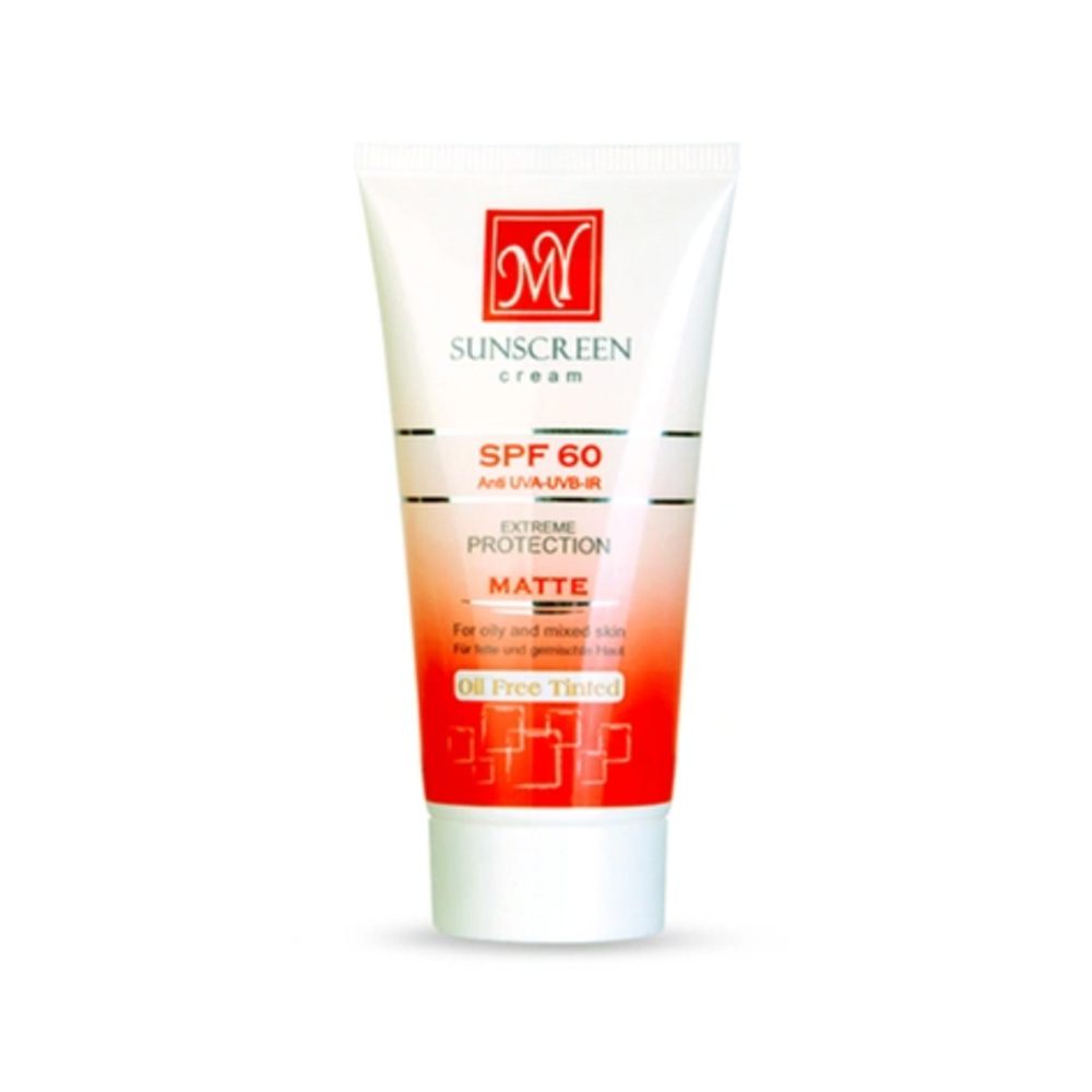 کرم ضدآفتاب رنگی فاقد چربی SPF60 مای مناسب پوست‌ چرب و مختلط