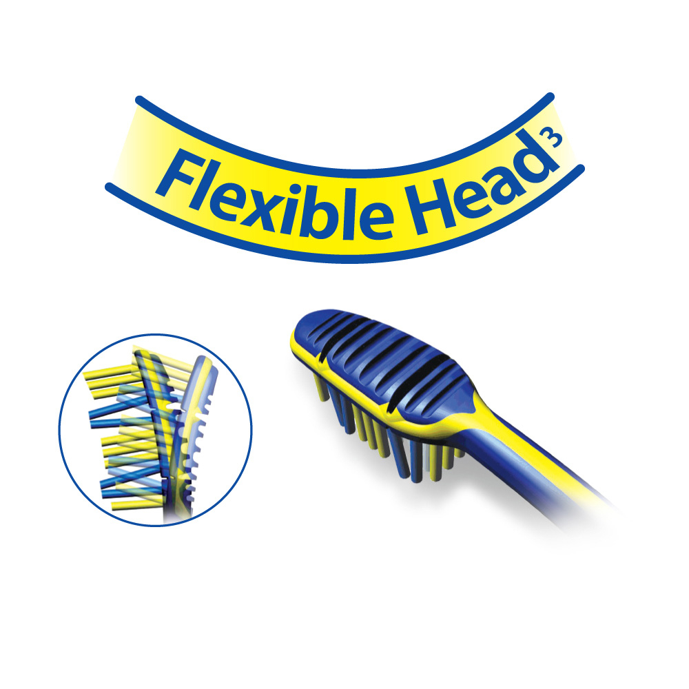 مسواک تريزا مدل Flexible Head با برس سخت و محافظ