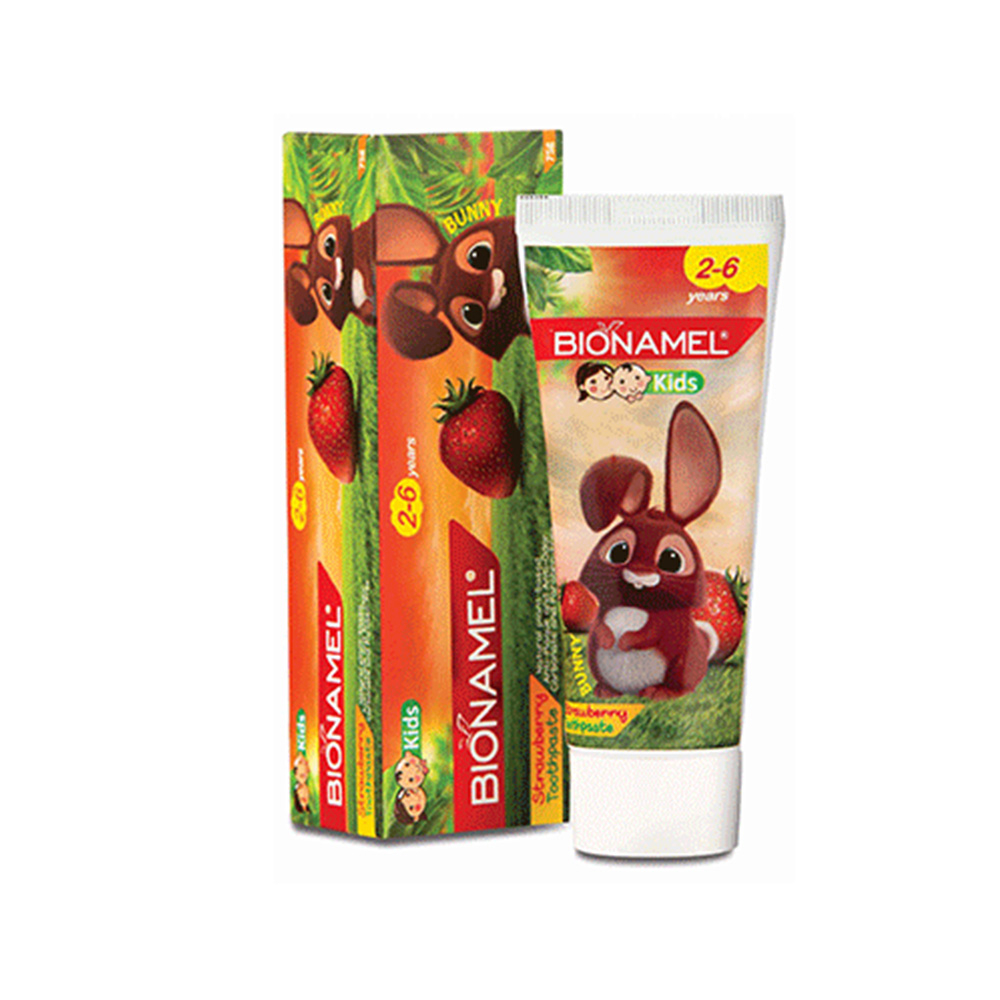 خمیر دندان کودکان بایونمل با طعم توت فرنگی