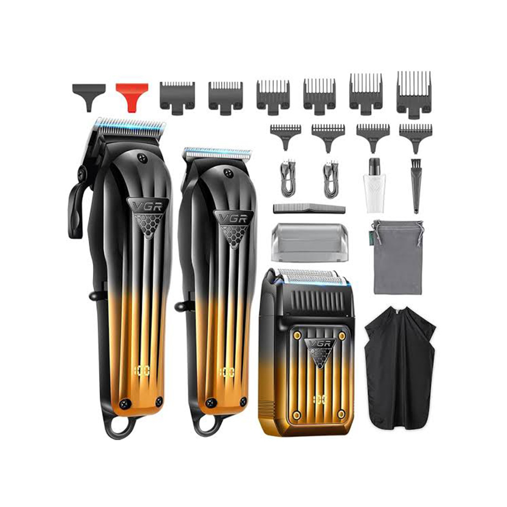 ماشین اصلاح موی سر و صورت وی جی ار مدل V-644 مجموعه سه عددی